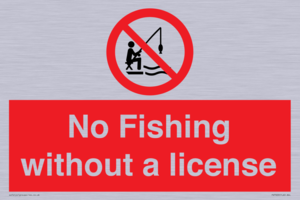 No Fishing without a license